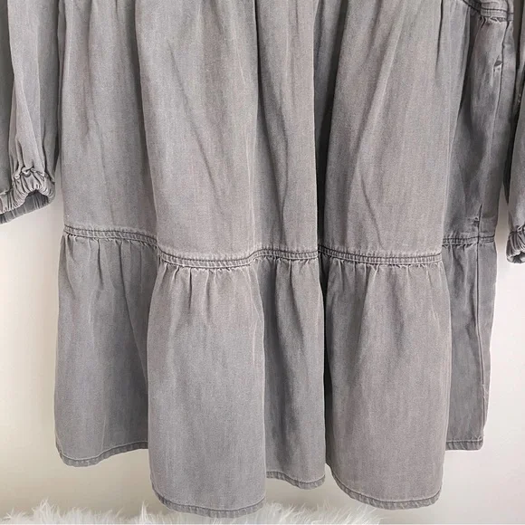 Madewell Denim Raglan-Sleeve Mini Dress in Lunar Wash - Picture 16 of 16